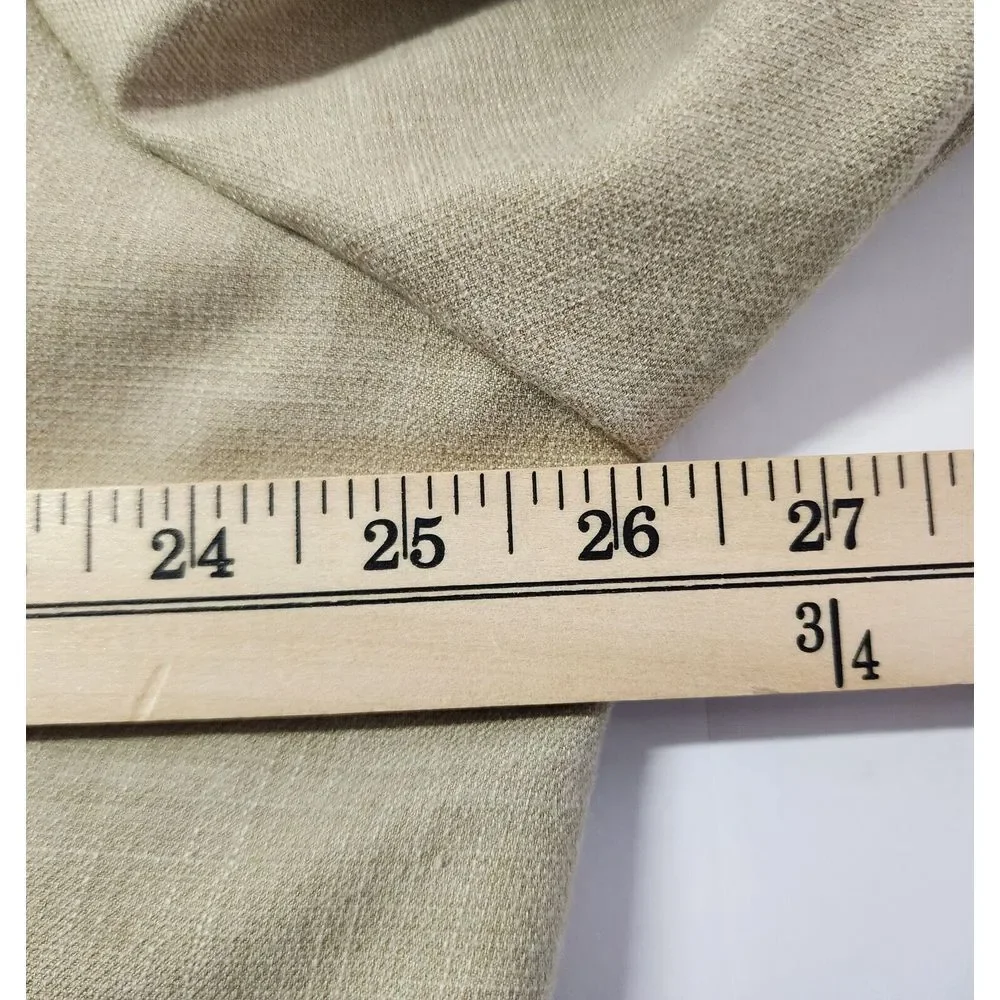 Alan Flusser Mens‎ Size 48L Beige/Tan Polyester/Viscose Blazer